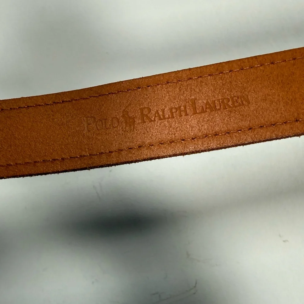 Ralph Lauren Brown Genuine Leather Belt, Size 38/40 Waist, Excellent Condition
